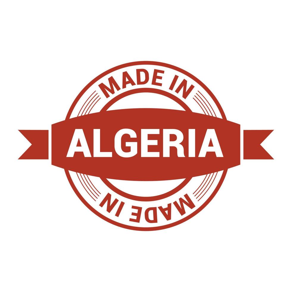 vector de diseño de sello de Argelia