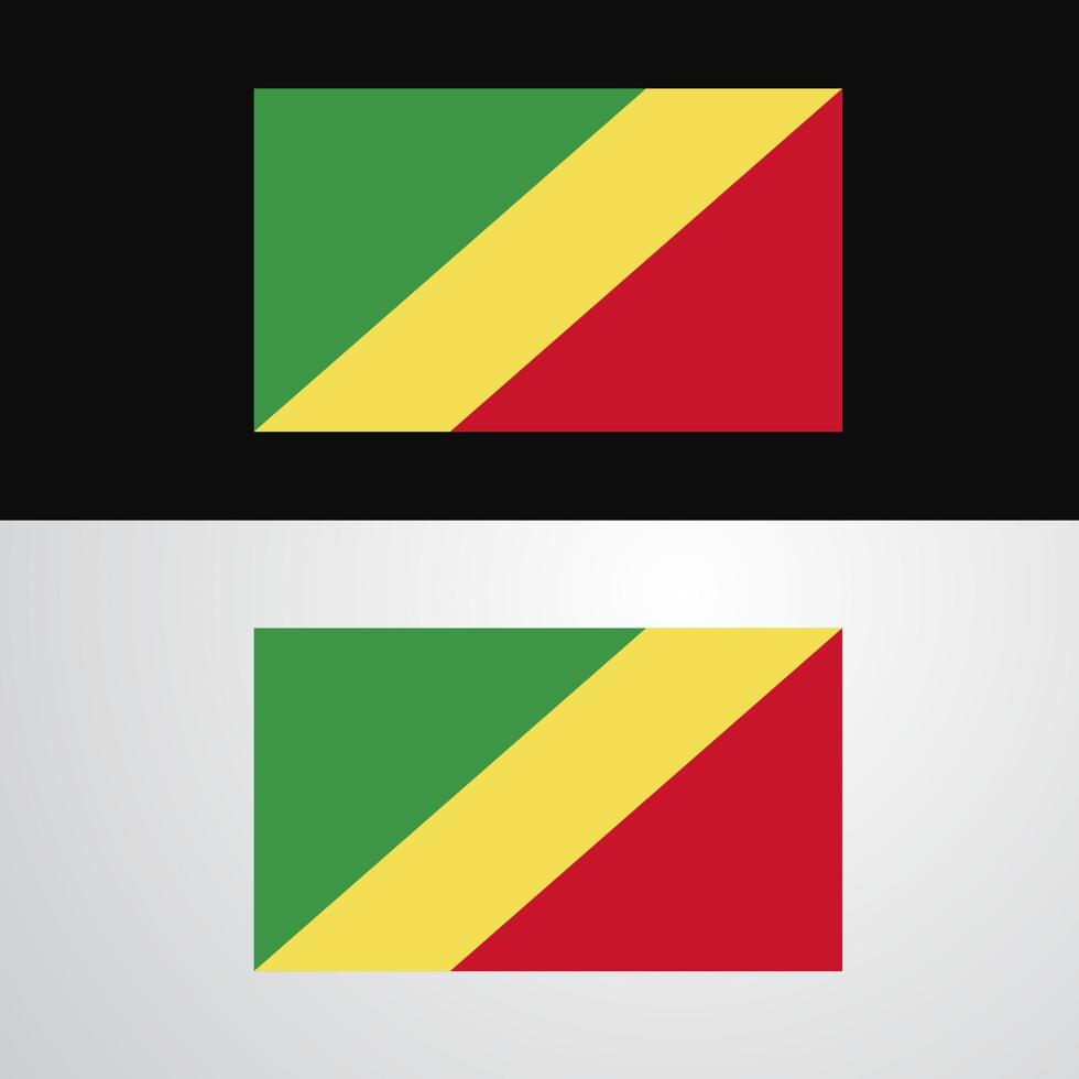 Republic of the Congo Flag banner design vector