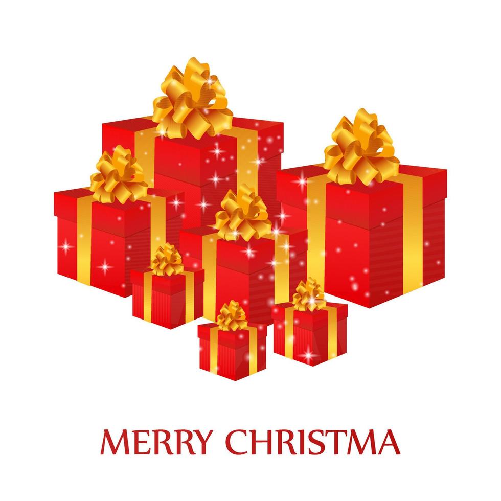 Merry Christmas creative design with white background vector