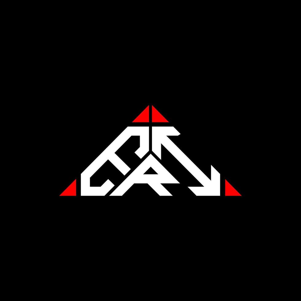 diseño creativo del logotipo de la letra eri con gráfico vectorial, logotipo simple y moderno de eri en forma de triángulo redondo. vector