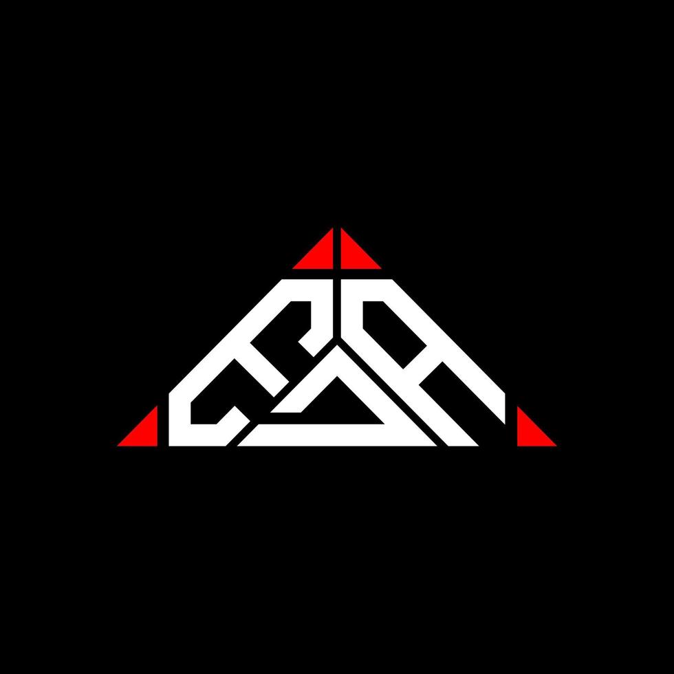 EDA letter logo creative design with vector graphic, EDA simple and modern logo in round triangle shape.