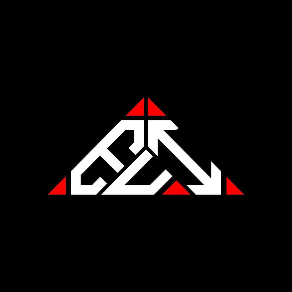 EUI letter logo creative design with vector graphic, EUI simple and modern logo in round triangle shape.