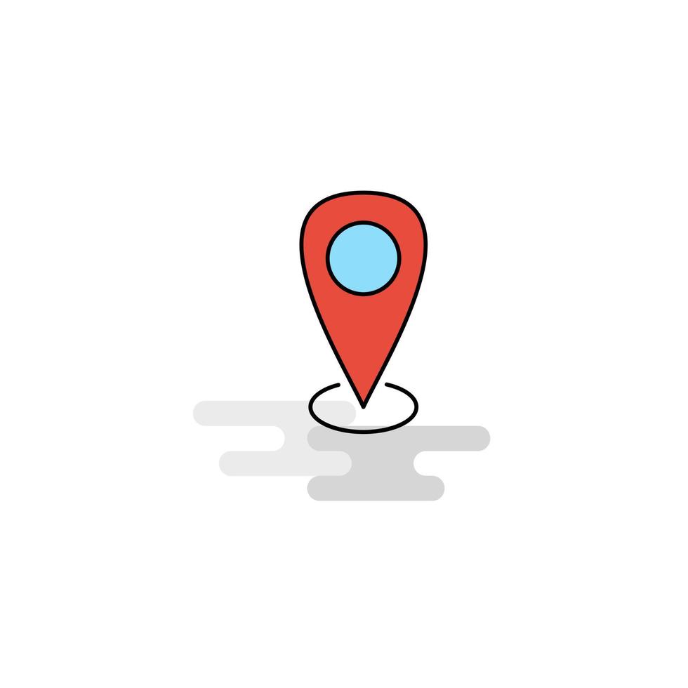 Flat Location Icon Vector