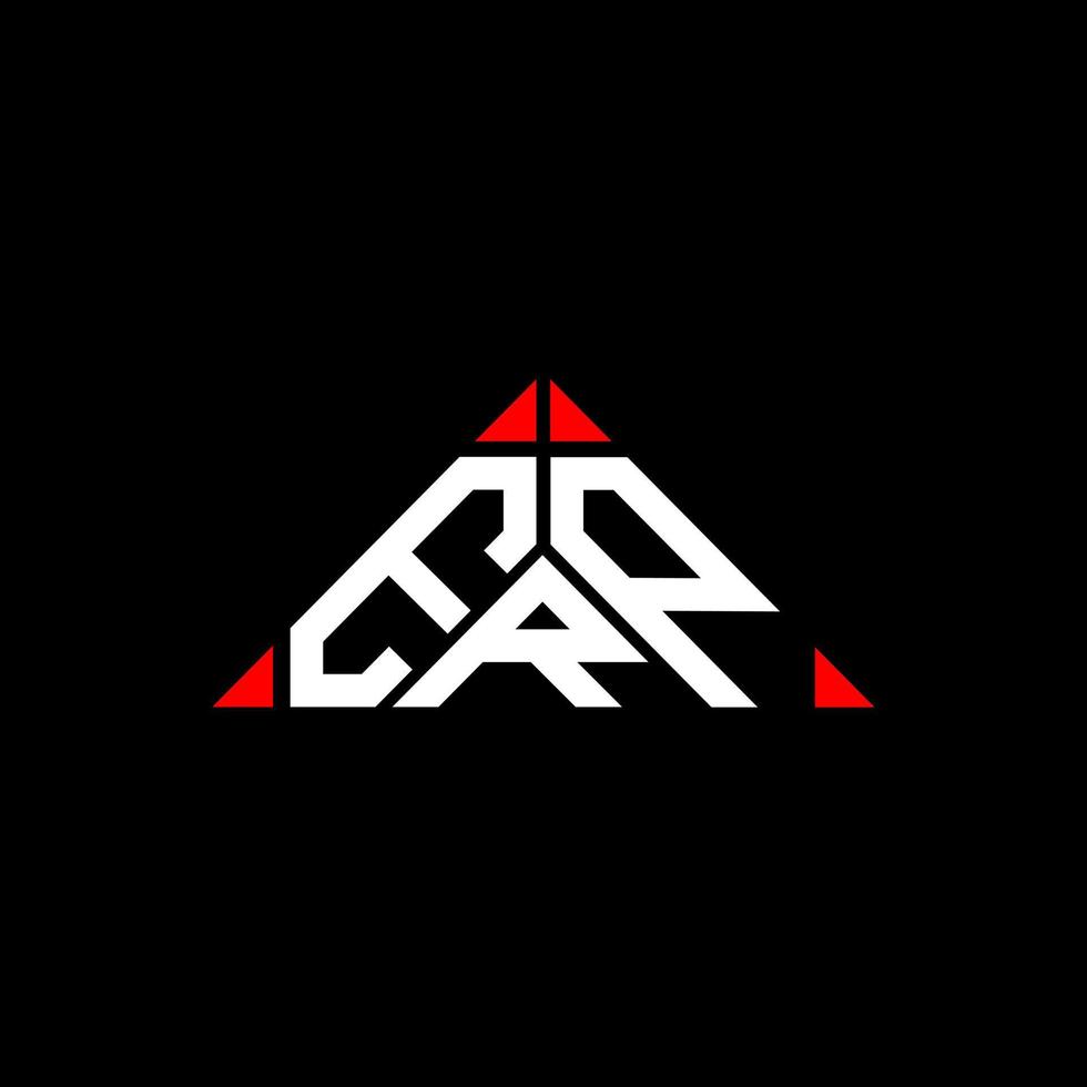 ERP letter logo creative design with vector graphic, ERP simple and modern logo in round triangle shape.