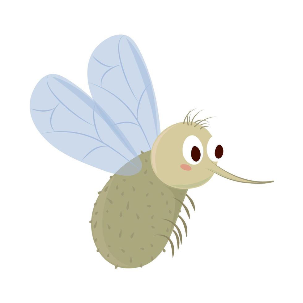 mosquito insect cartoon vector