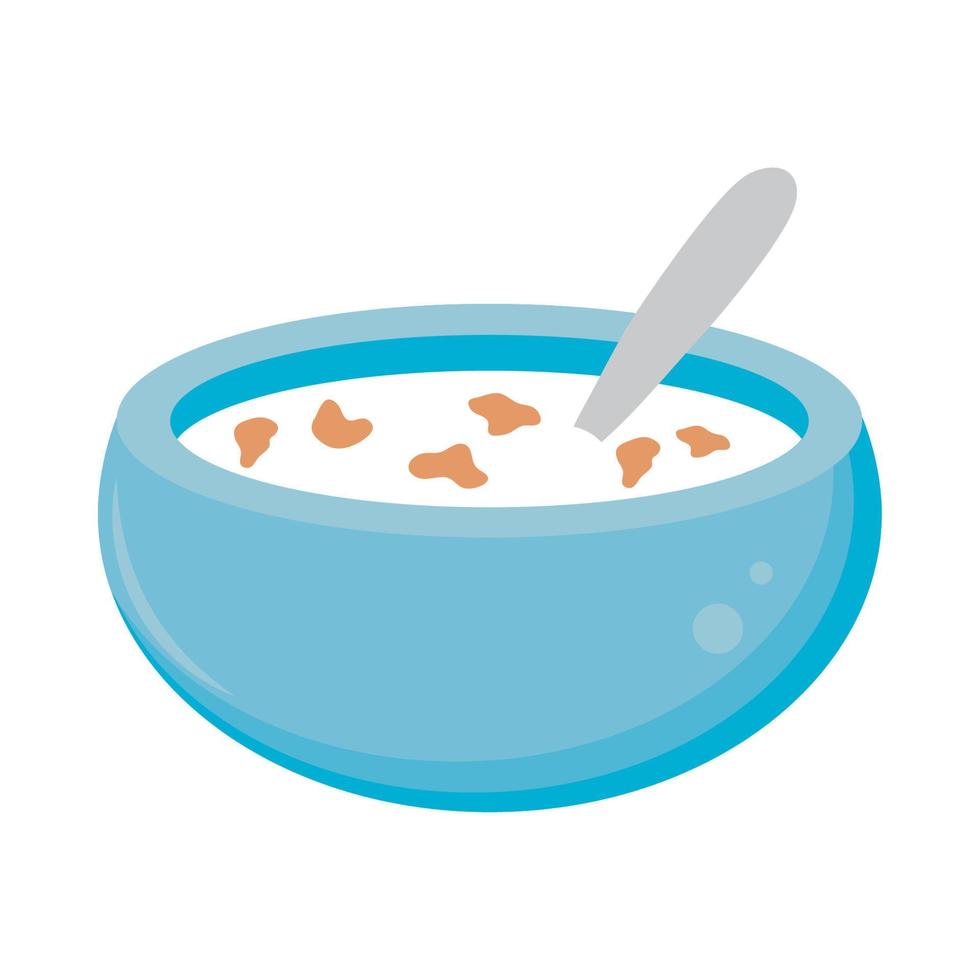 icono de desayuno de cereales vector