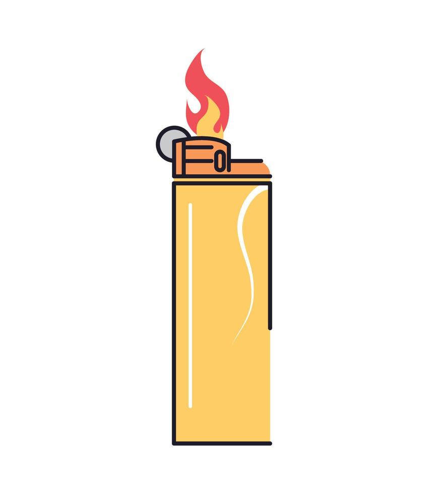 lighter isolated on a white background vector