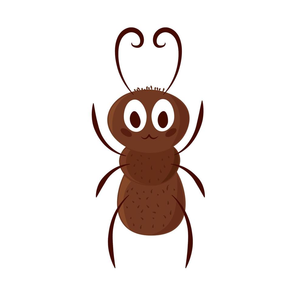 ant insect cartoon vector