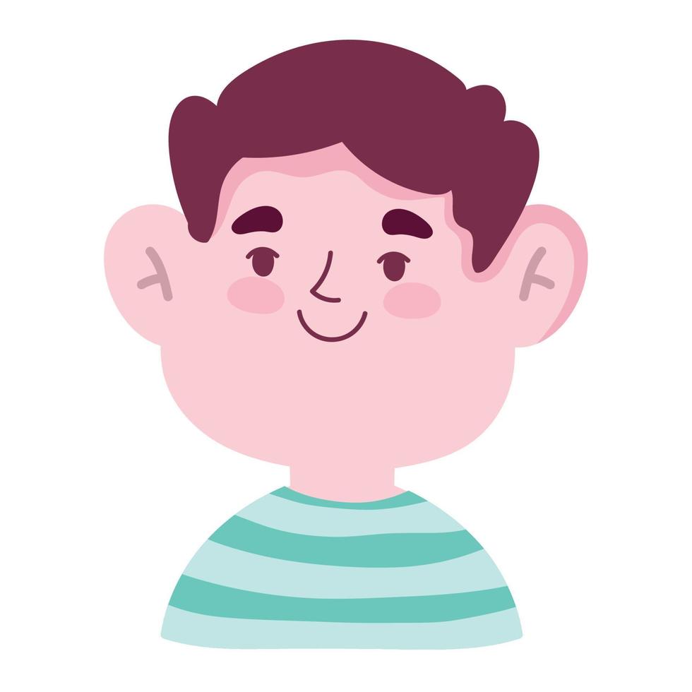 boy cute cartoon vector