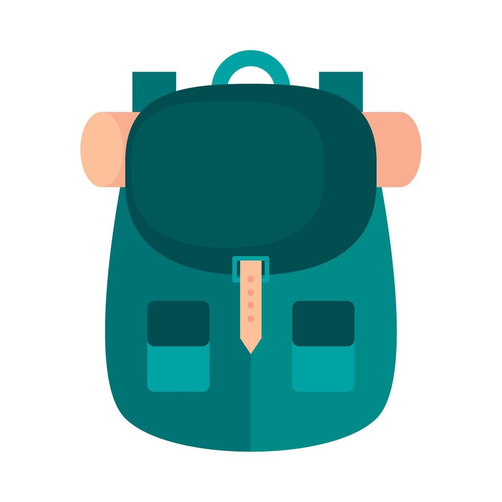 backpack camping icon vector
