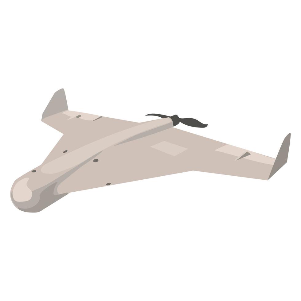 Combat Drone kamikaze Shaheed 136 of.Vector illustration of strike drone.Russian UAV terrorist warfare used for attacks on infrastructure. vector