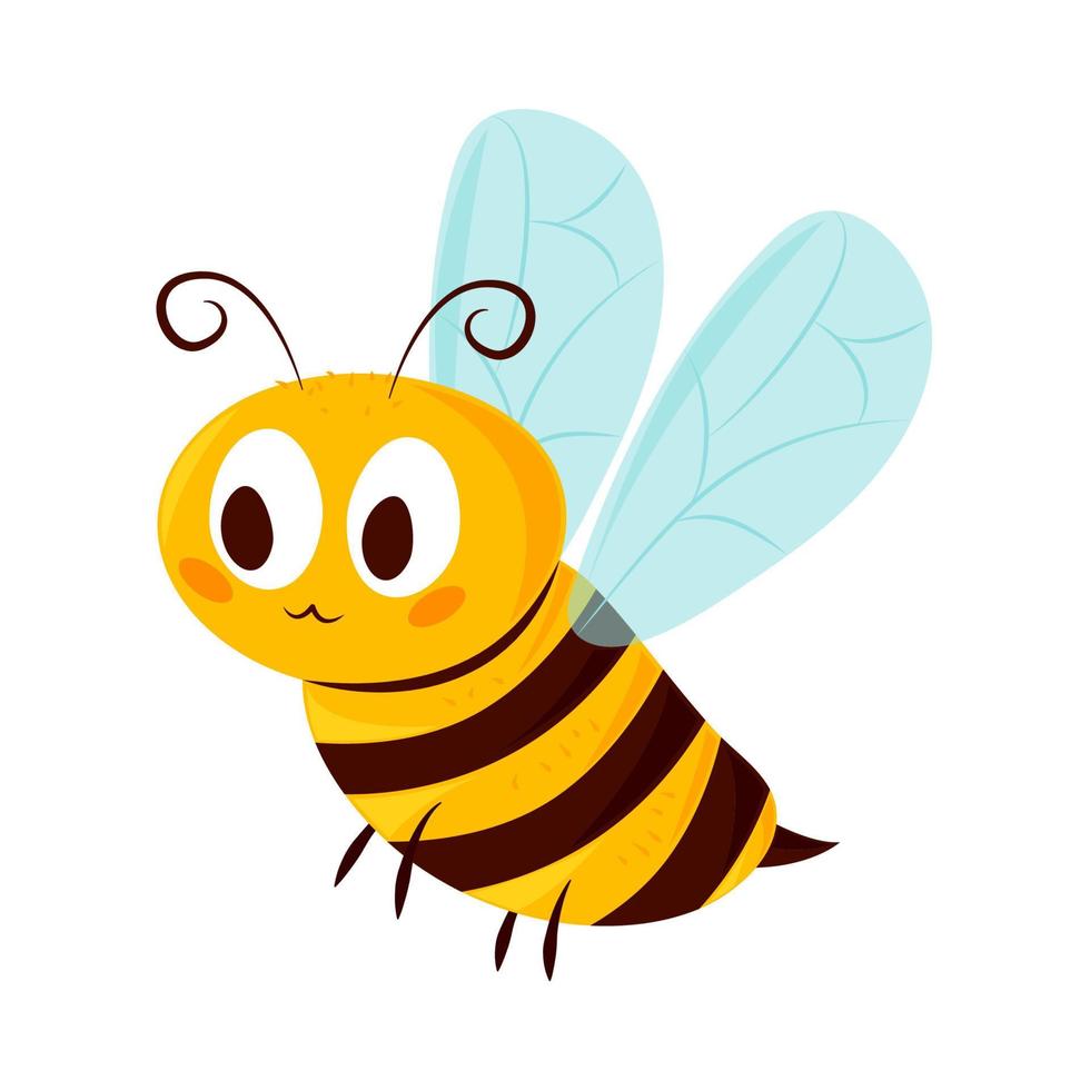dibujos animados de insectos abeja vector
