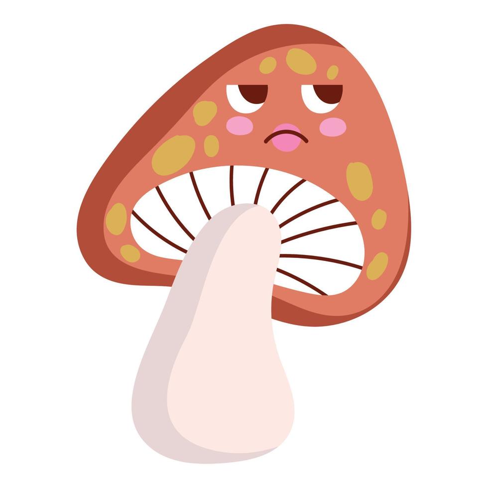 angry fungus 90s retro vector