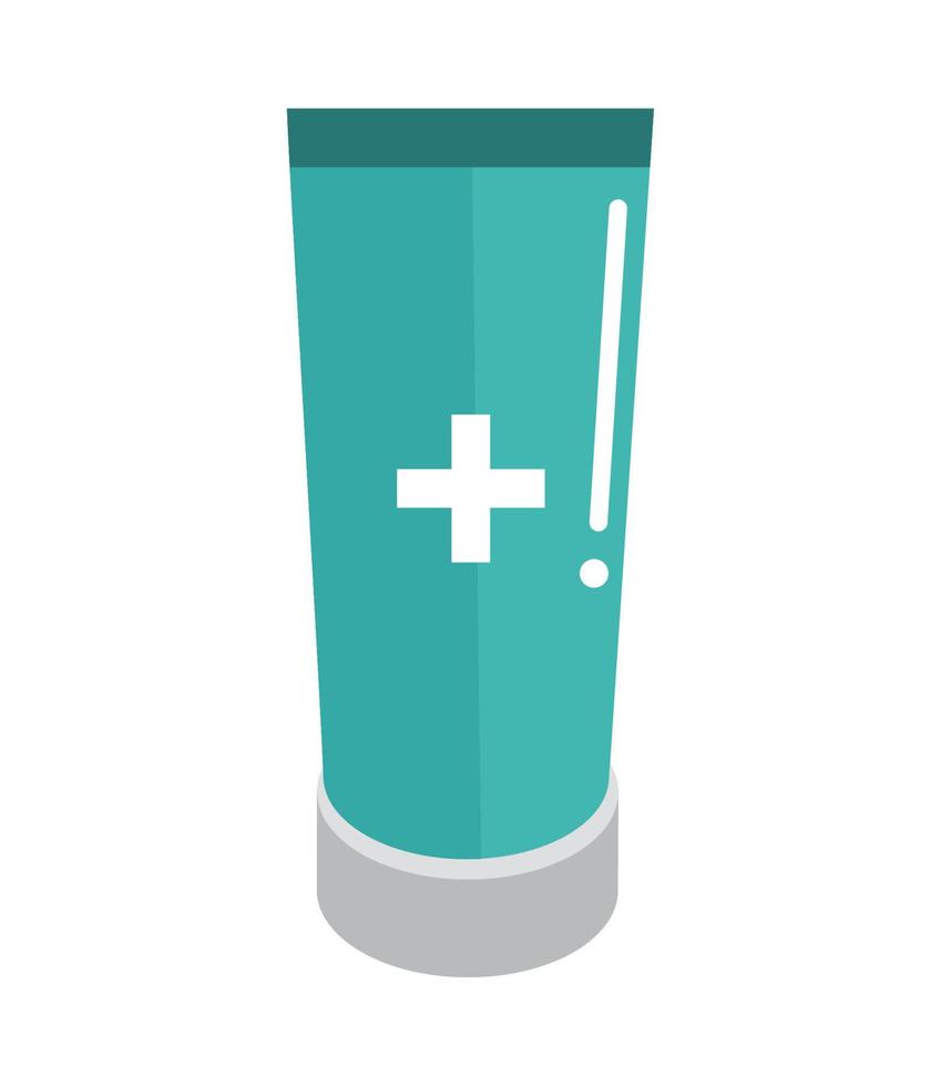 isometric medical tube cream vector