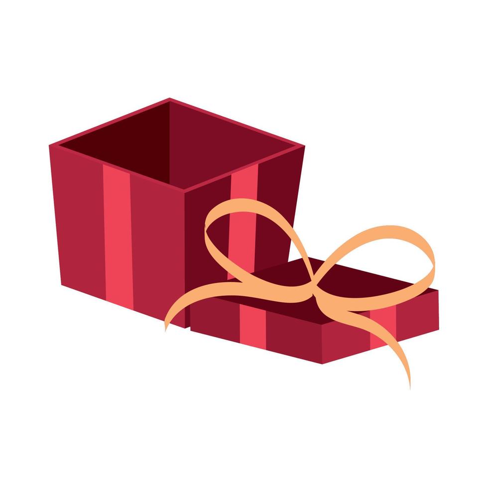 caja de regalo vacía vector