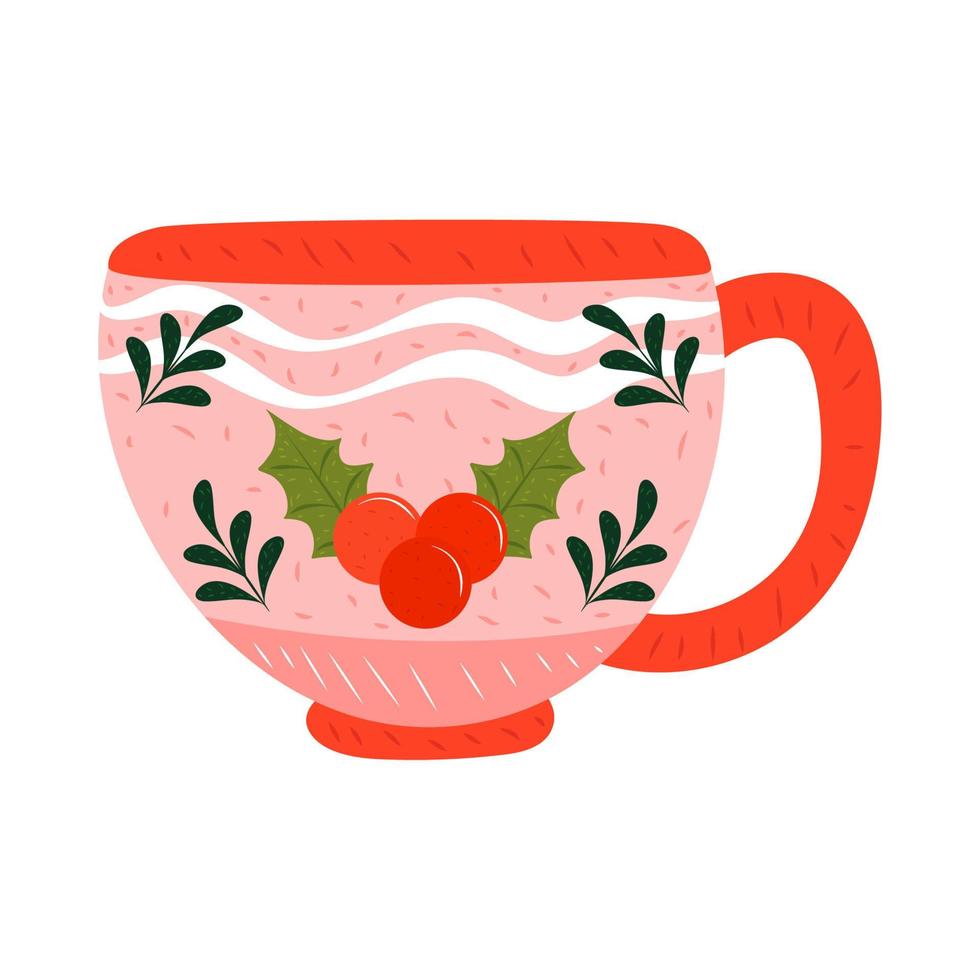 hot cocoa christmas vector