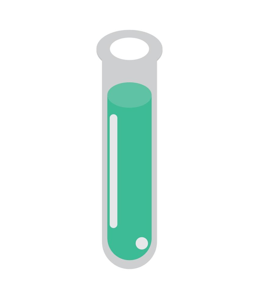 isometric medical test tube vector