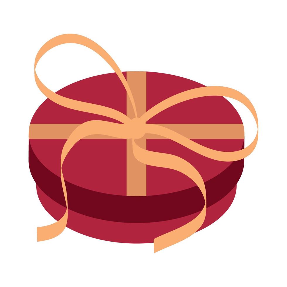 round gift box vector