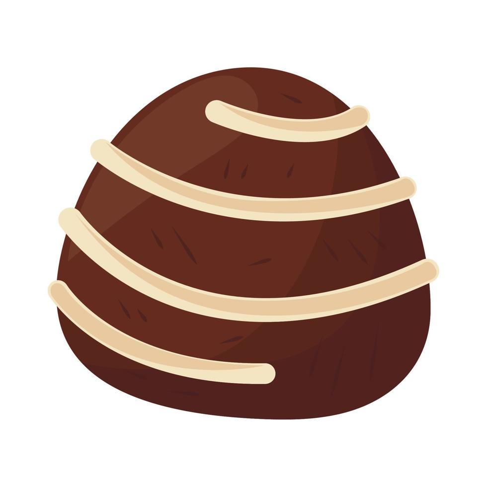 bombon de chocolate vector