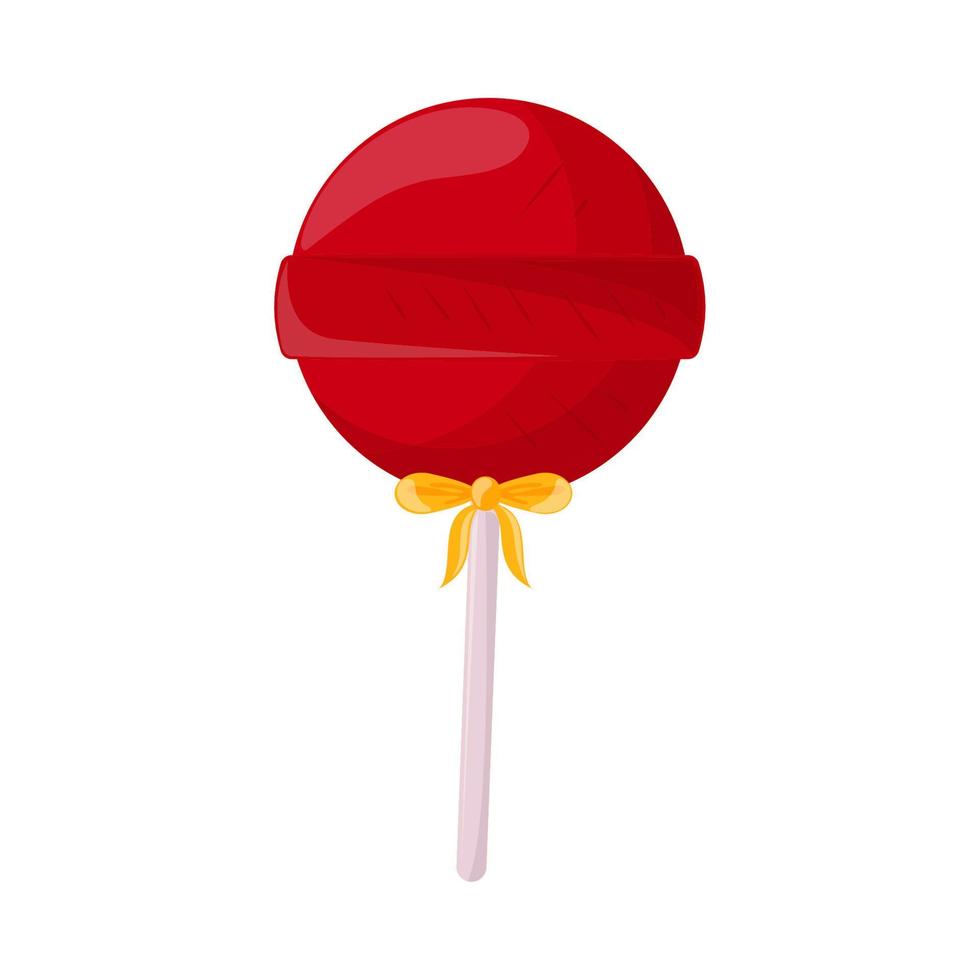 candy in stick with bow vector