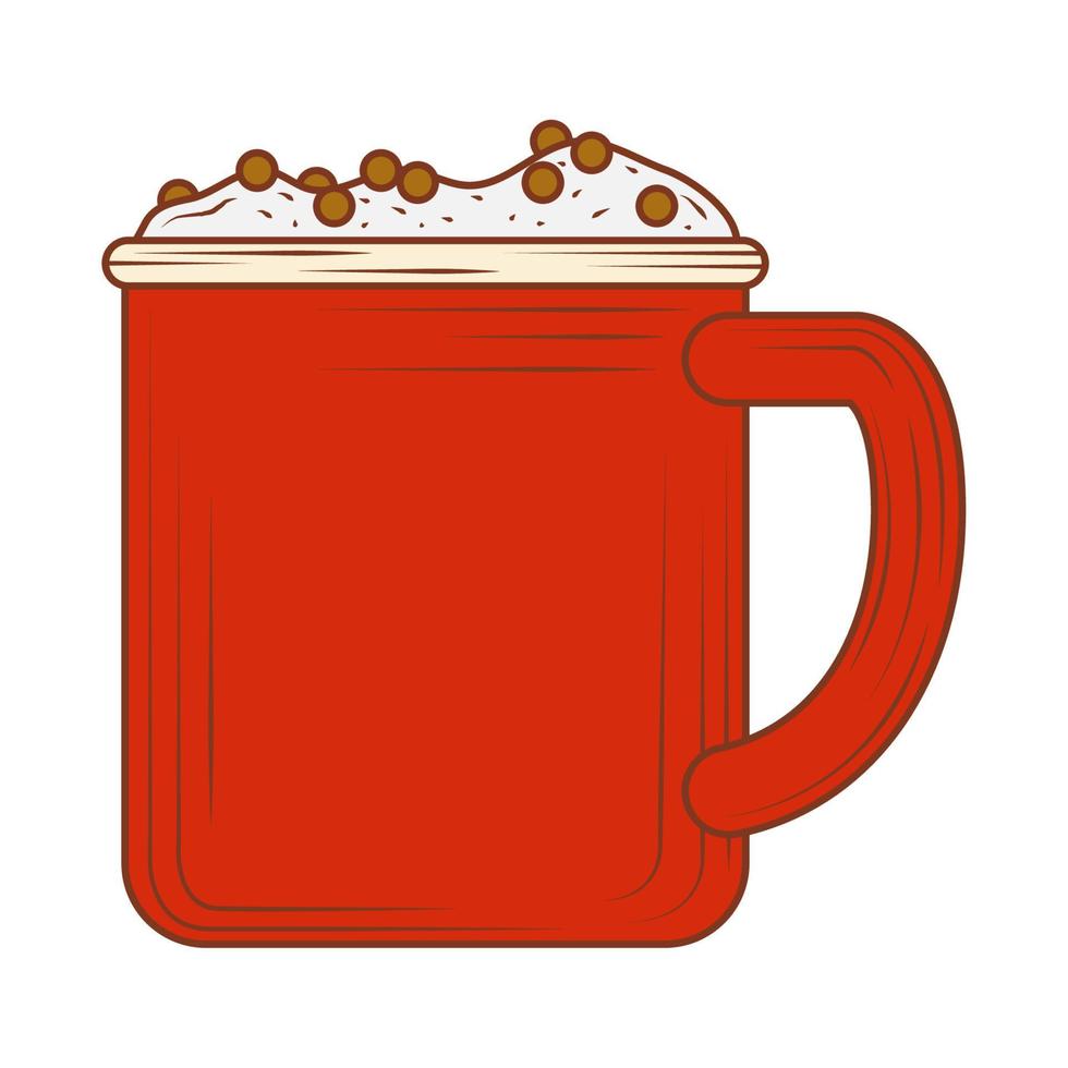 chocolate cup icon vector