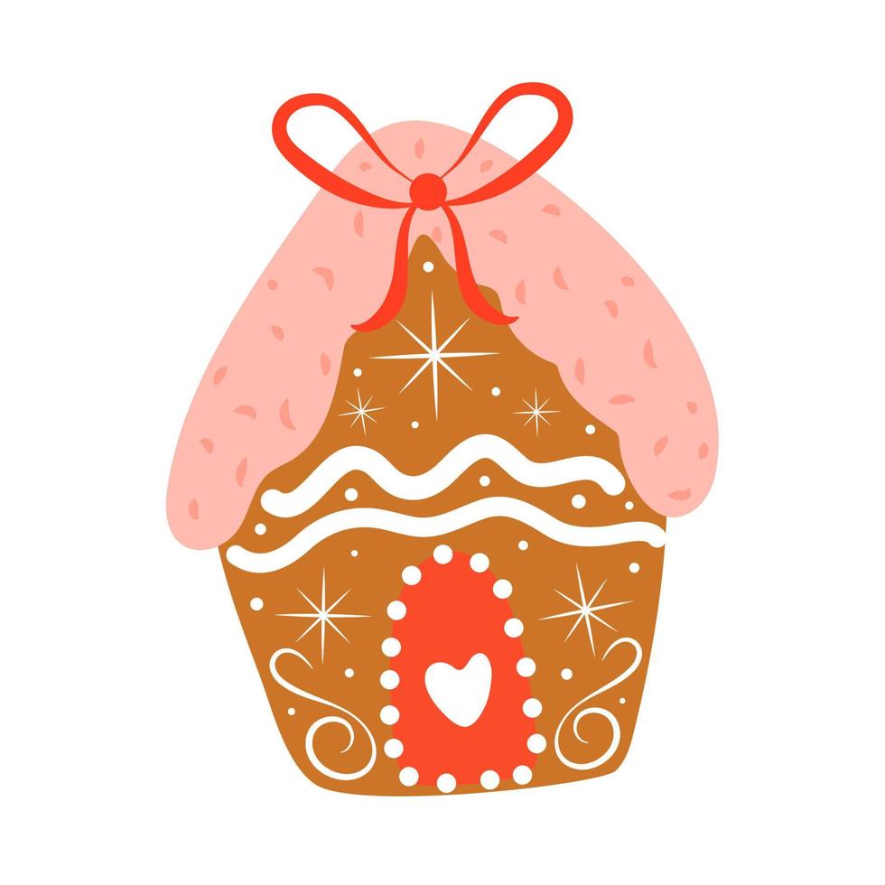 cookie house christmas vector