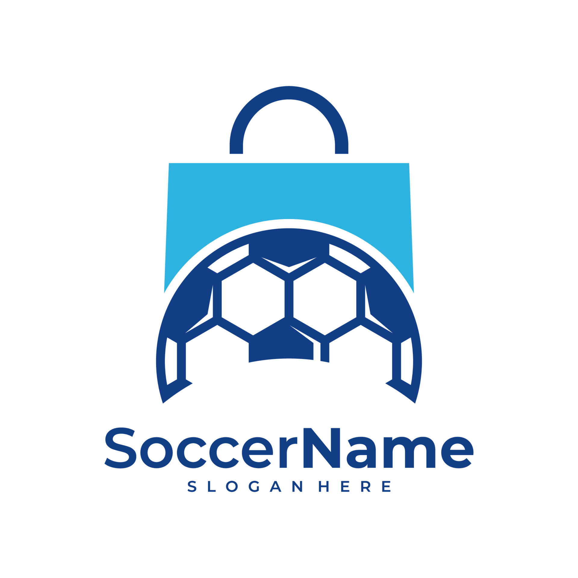 Shop Soccer logo template, Football Shop logo design vector 14217686