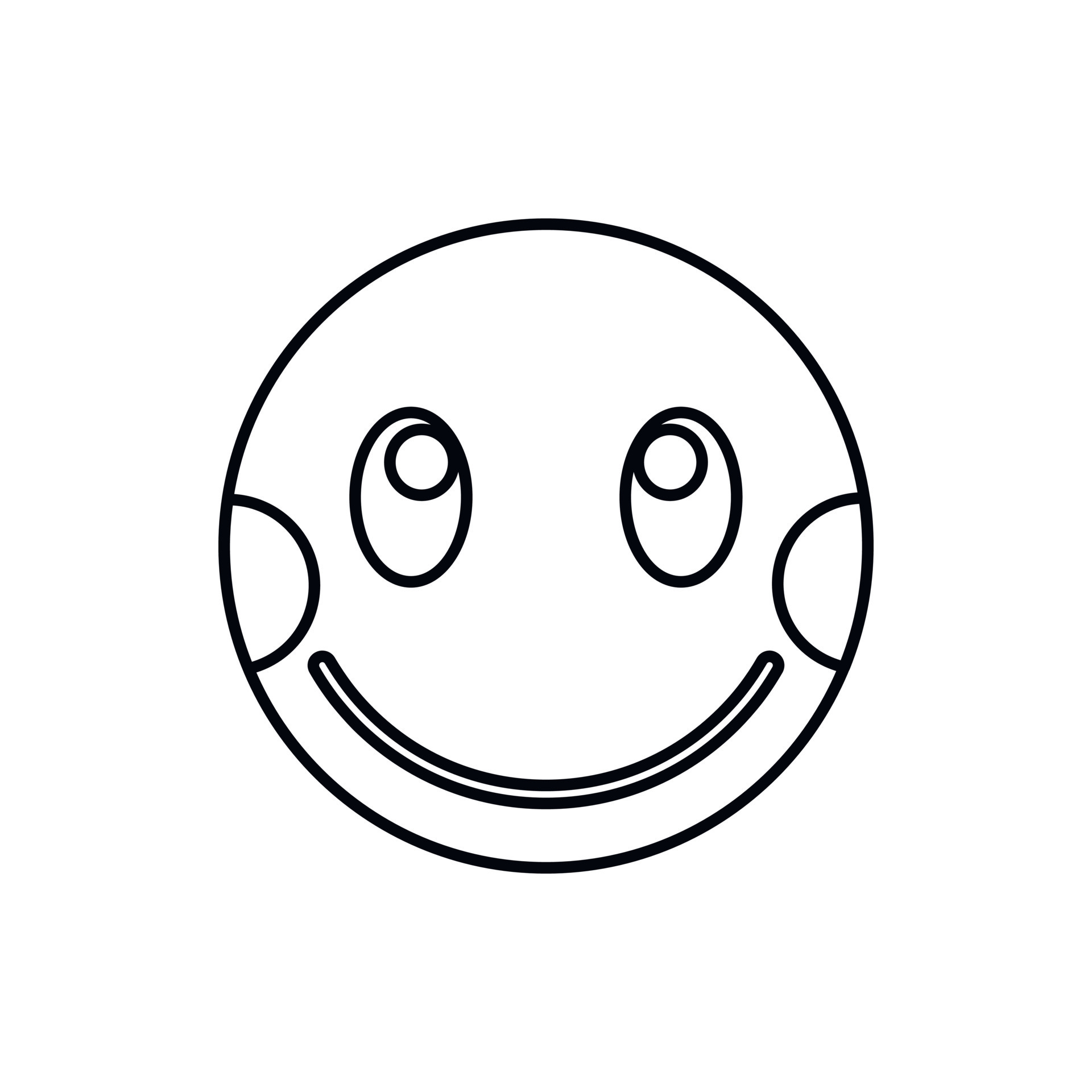 Embarrassed emoticon with flushed cheeks icon 14217790 Vector Art at