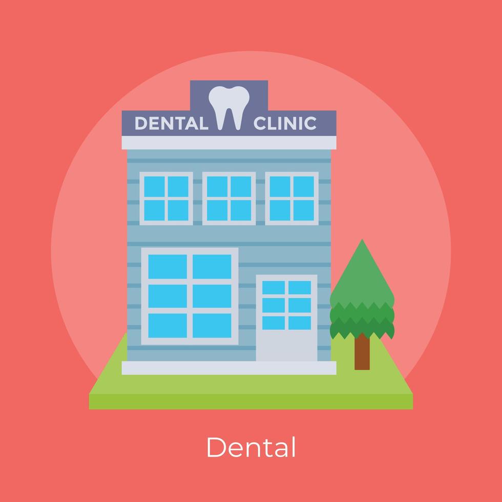 clinica dental de moda vector