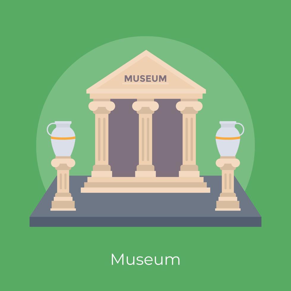 Trendy Museum Concepts vector