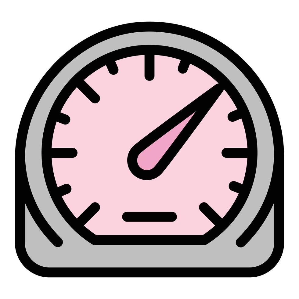Control speedometer icon, outline style vector