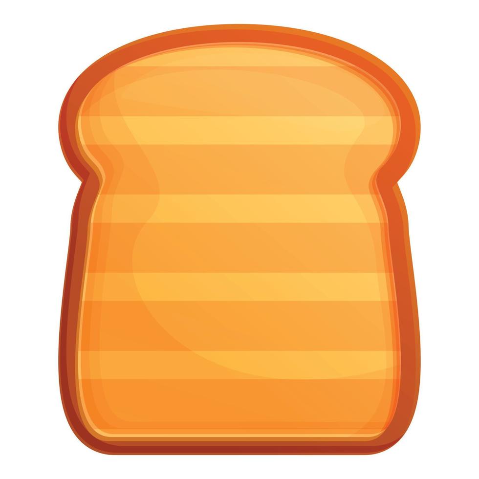 Toaster toast icon, cartoon style vector