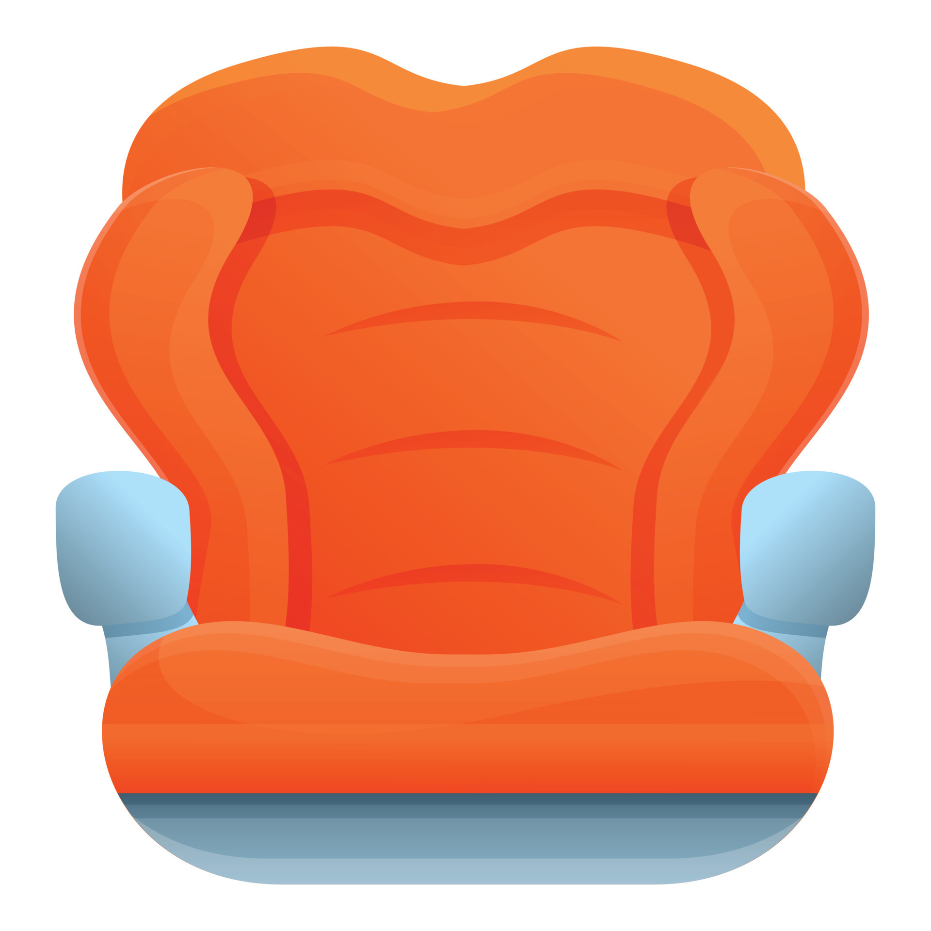 Red baby car seat icon, cartoon style 14218337 Vector Art at Vecteezy