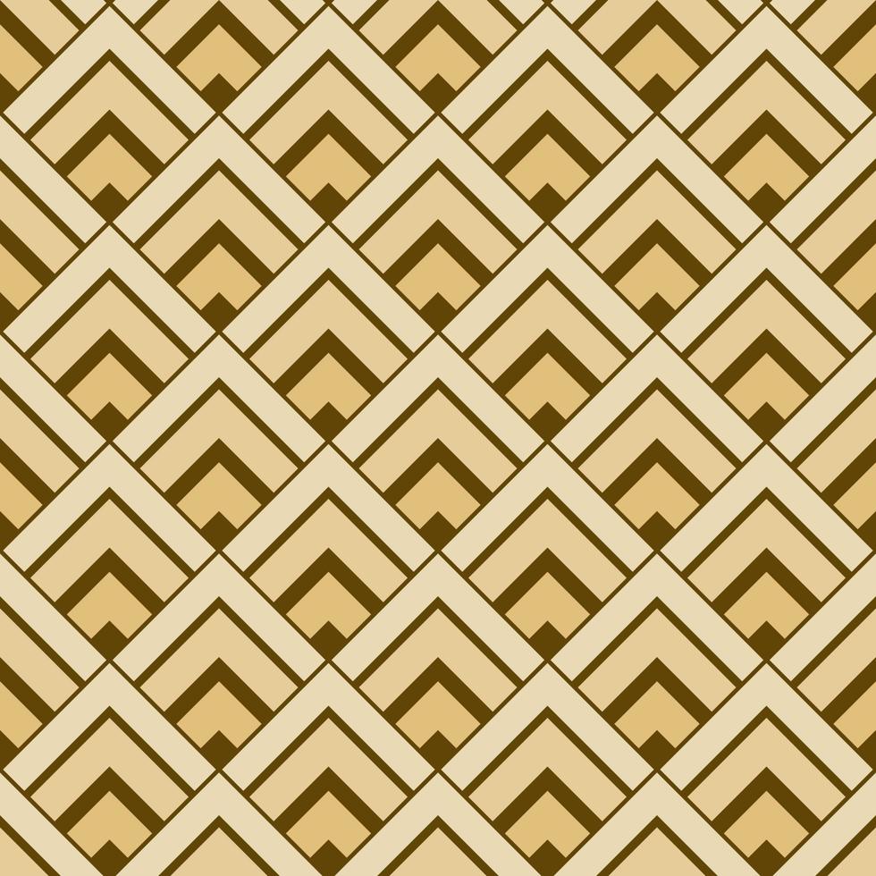 Brown Diamond Shape Seamless Geometric Pattern vector