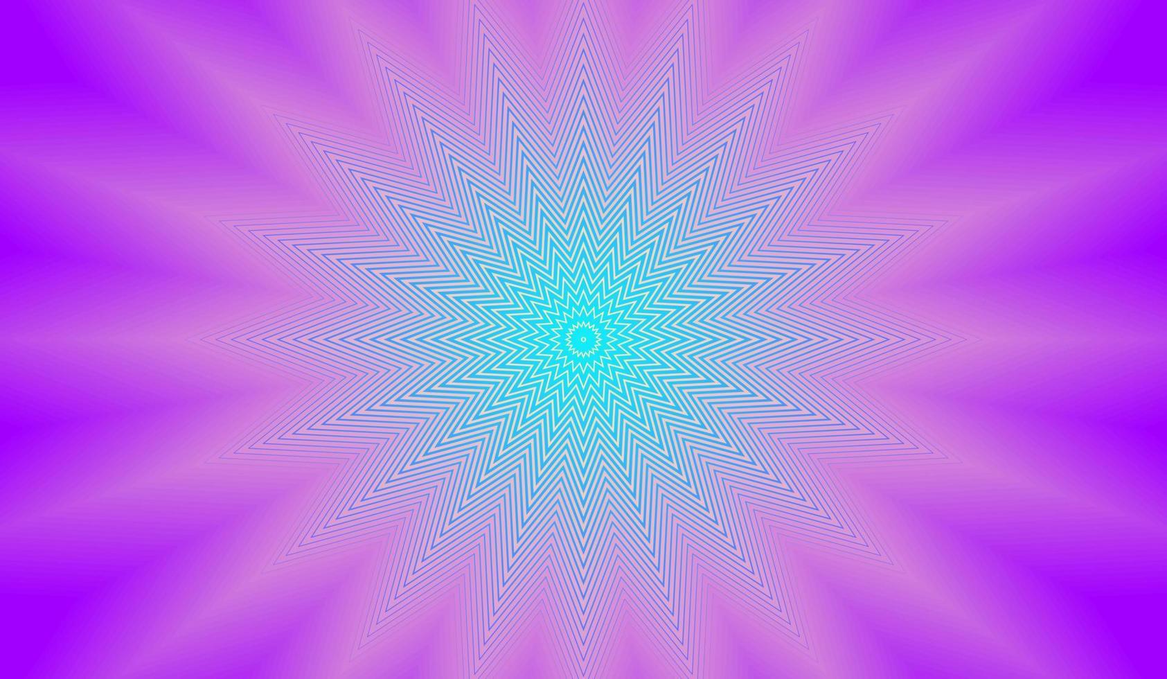 estrella de veinte puntas rayas azul violeta vector