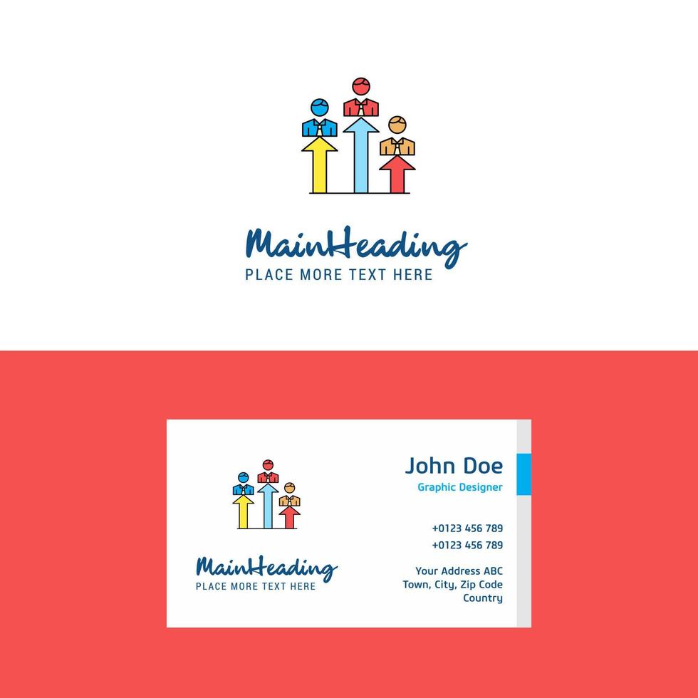 Flat Positions Logo and Visiting Card Template Busienss Concept Logo Design vector