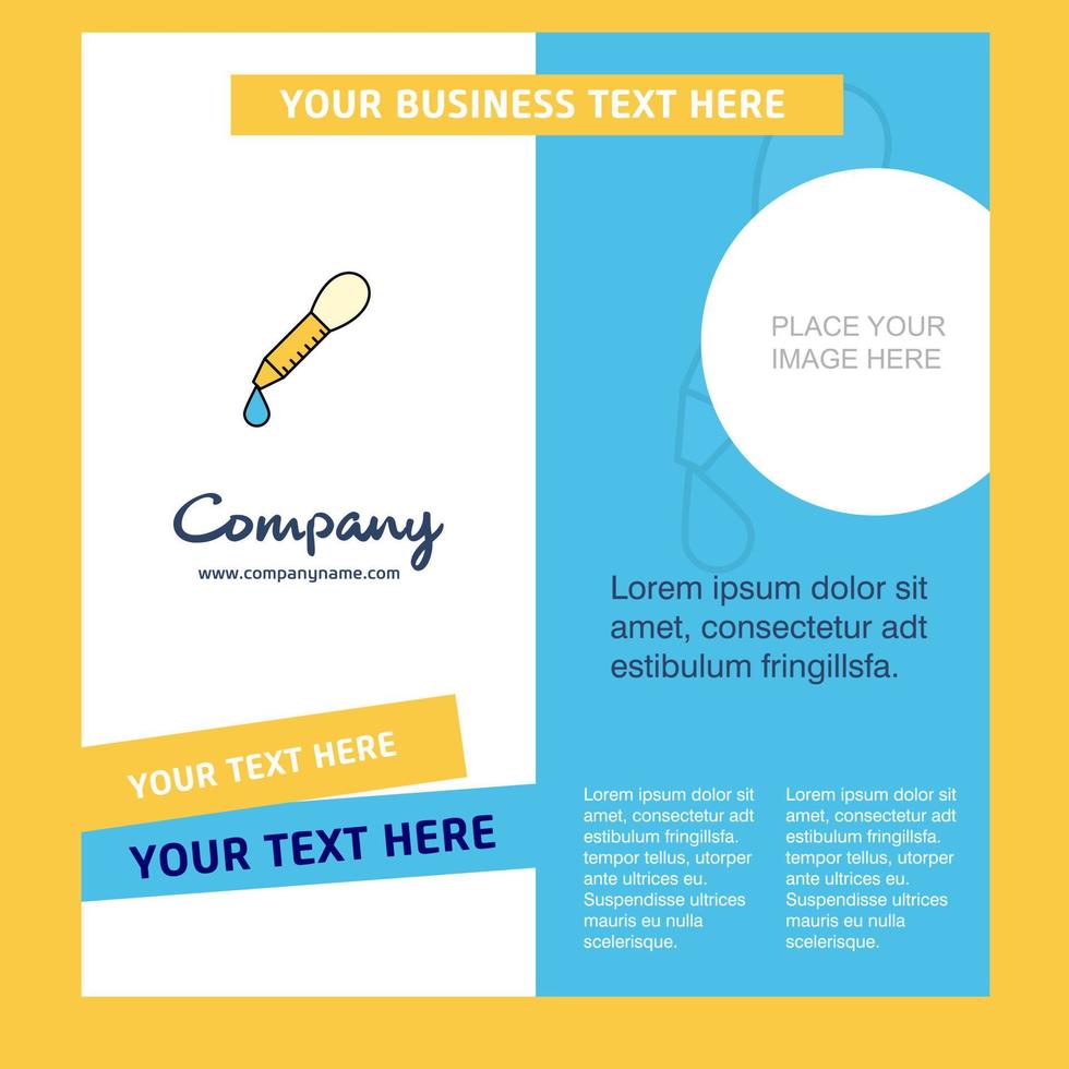 Dropper Company Brochure Template Vector Busienss Template