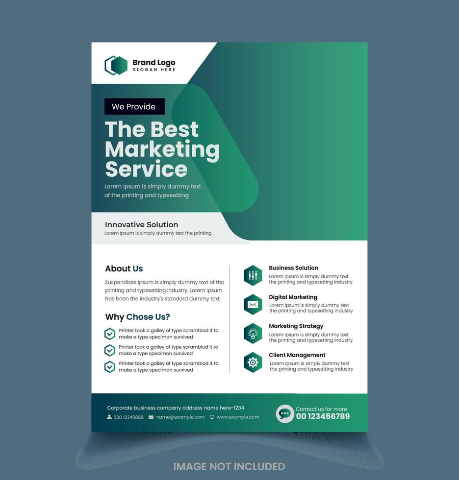 Modern Corporate Flyer Design vector