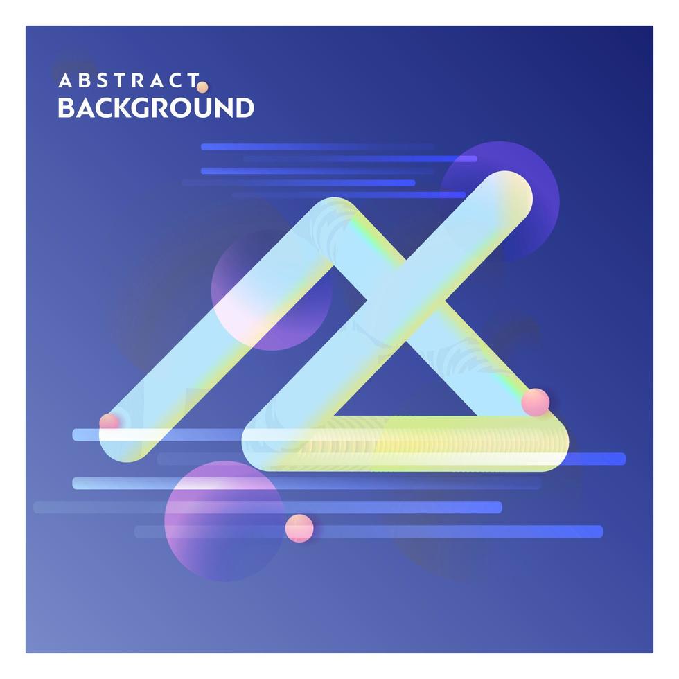 Abstract line background with blue background vector