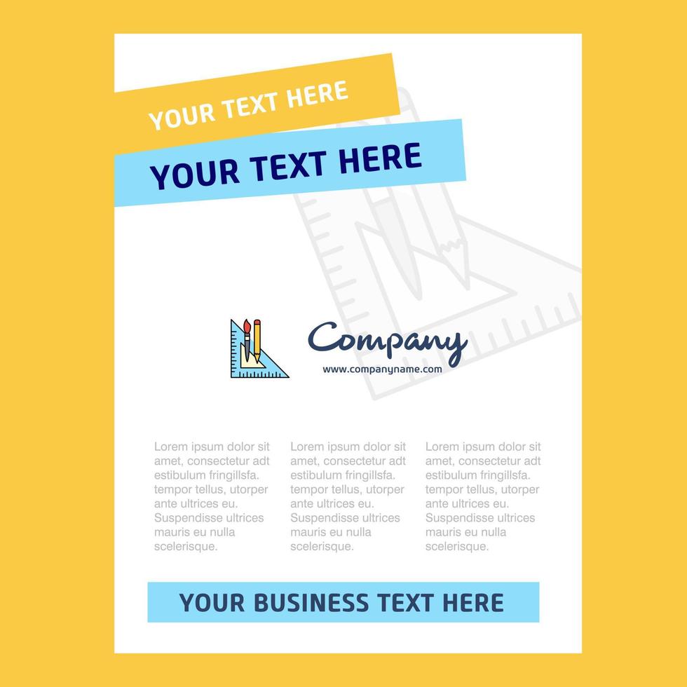 Geometry scale Title Page Design for Company profile annual report presentations leaflet Brochure Vector Background