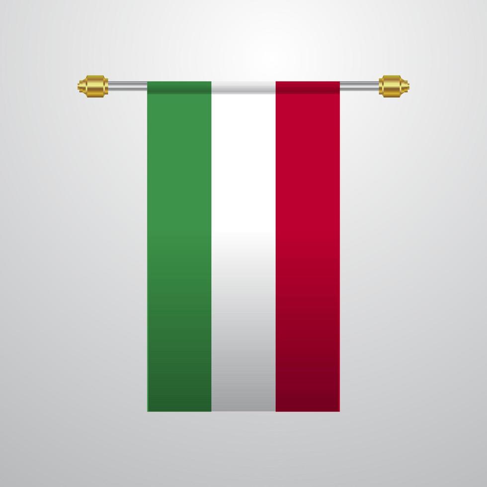 Hungary hanging Flag vector