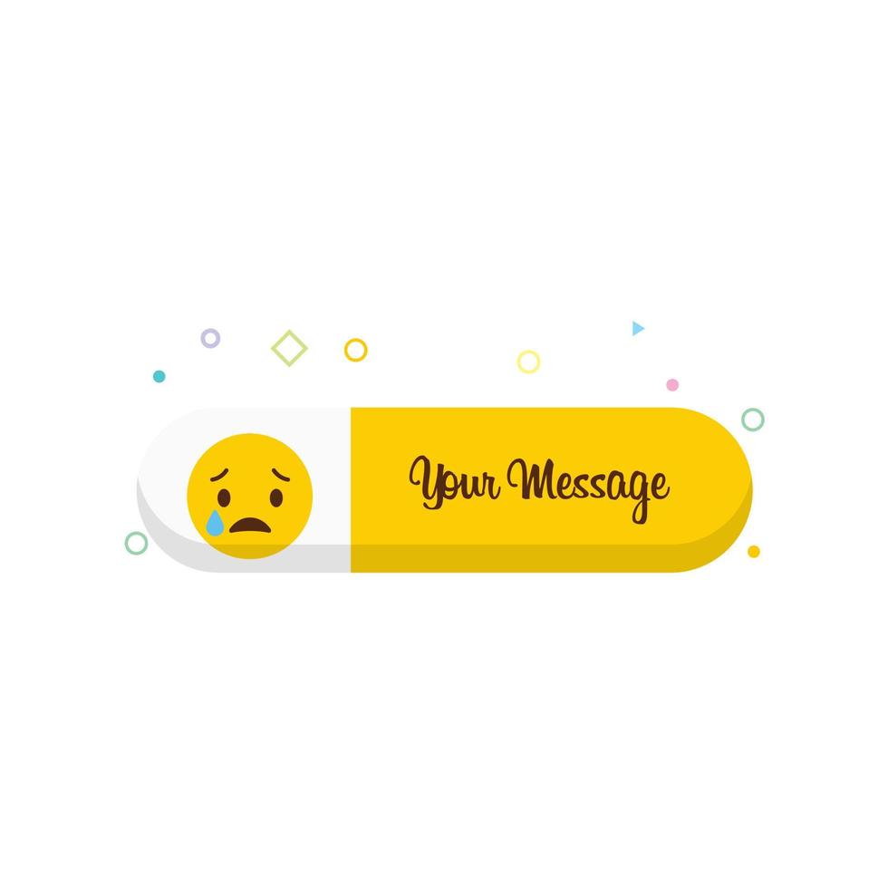 Sad Emoji icon design vector