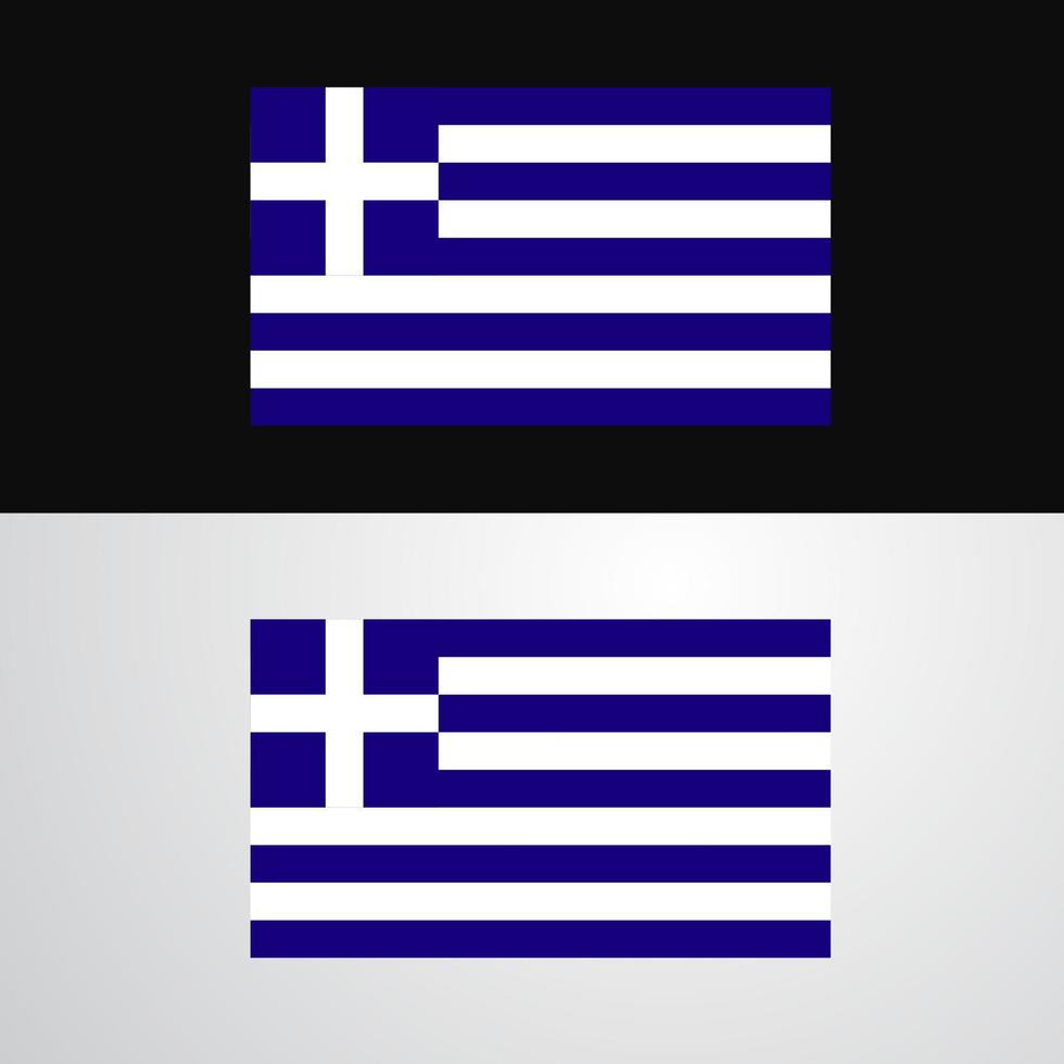 Greece Flag banner design vector