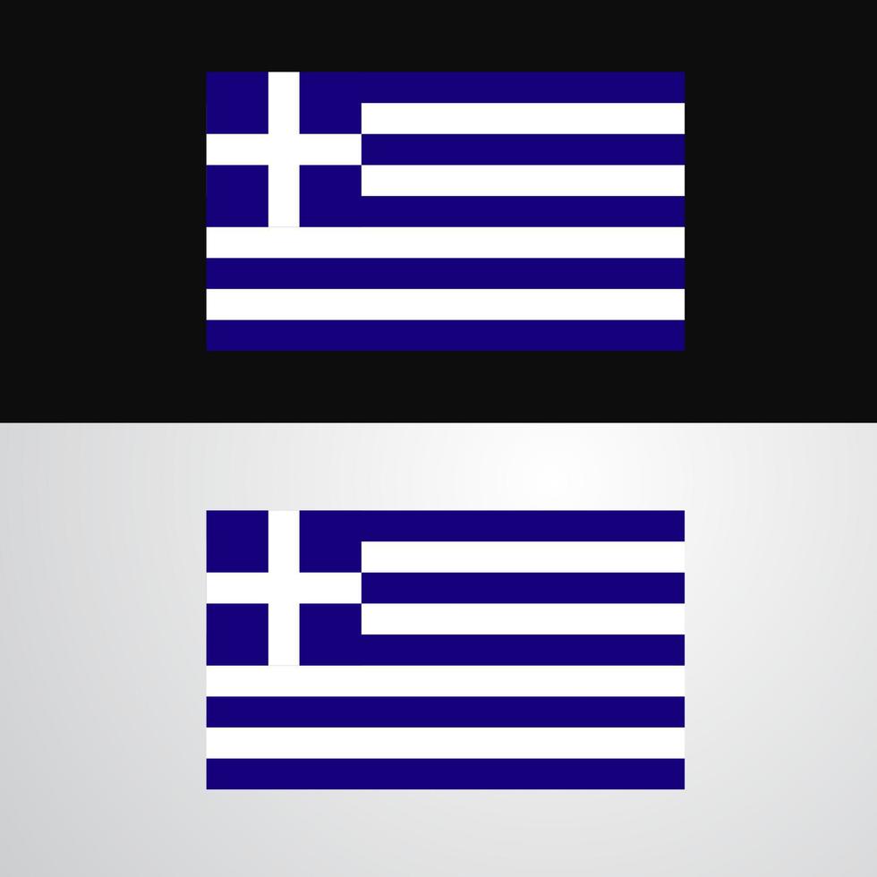 diseño de banner de bandera de grecia vector