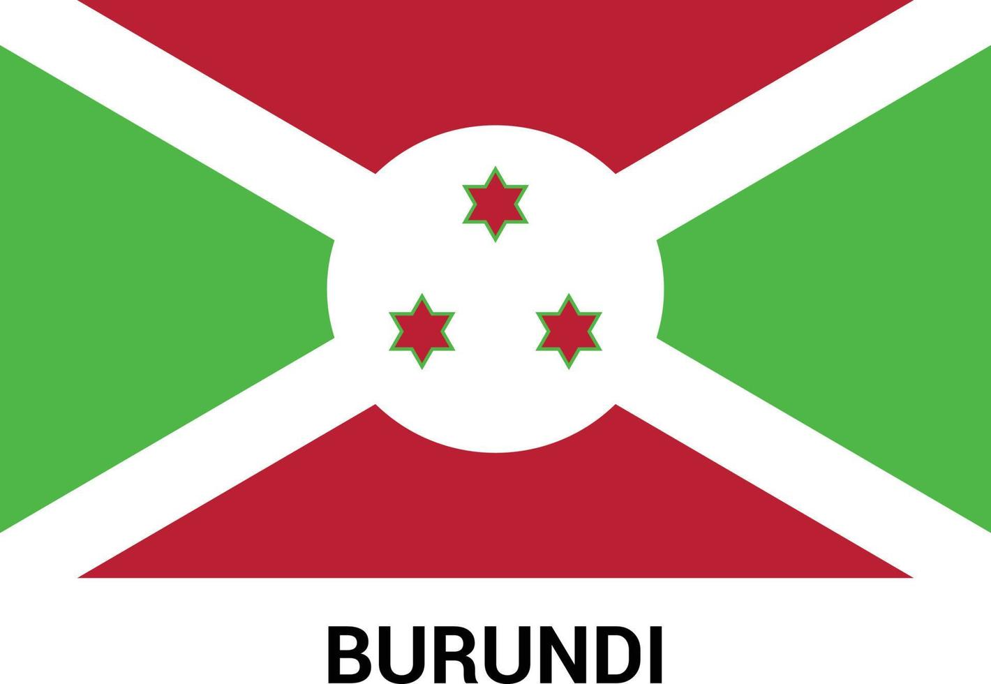 Burundi flag design vector