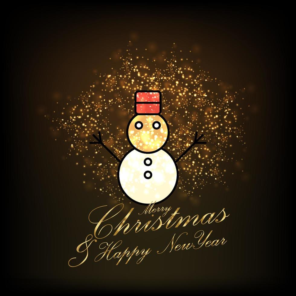 Merry Christmas and Happy new Year Abstract Glitter background vector