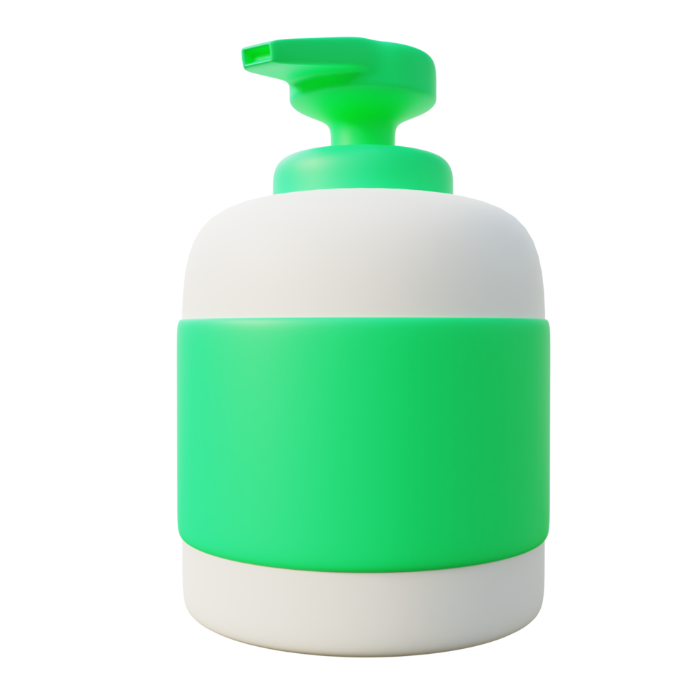 bottle of liquid soap 3d illustration png