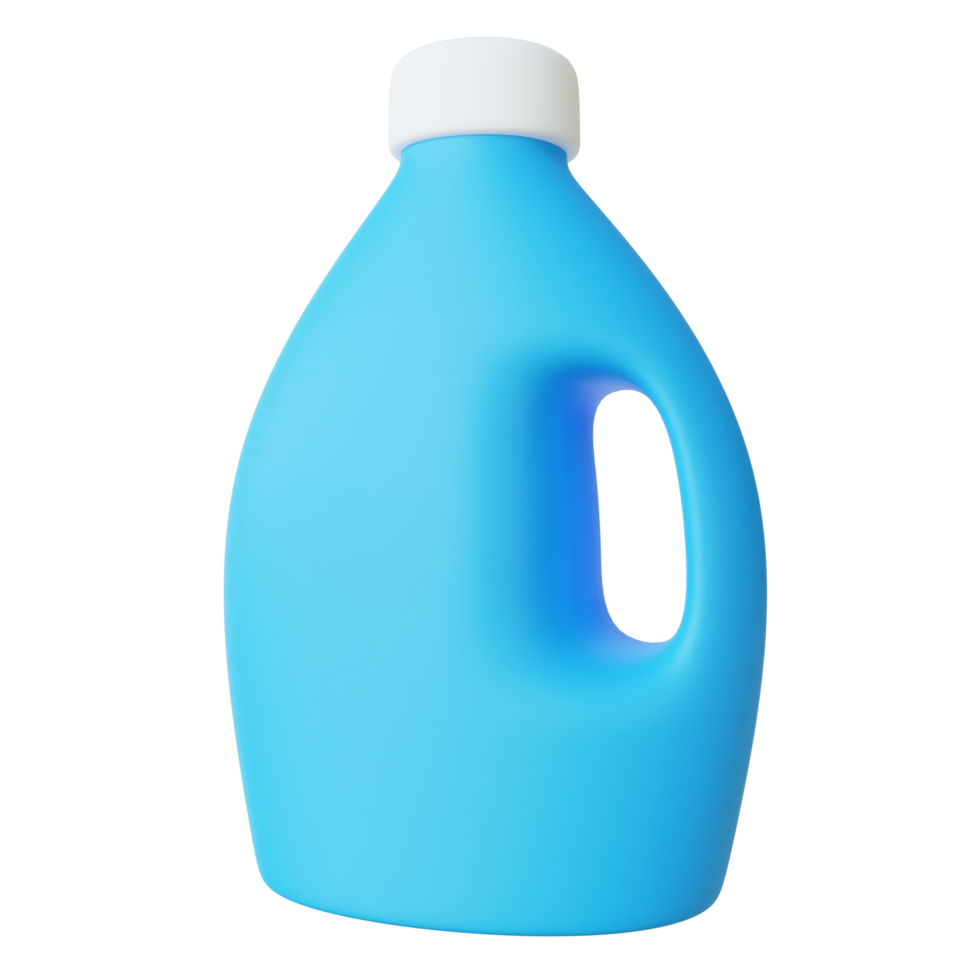 Ilustración 3d de botella de detergente png