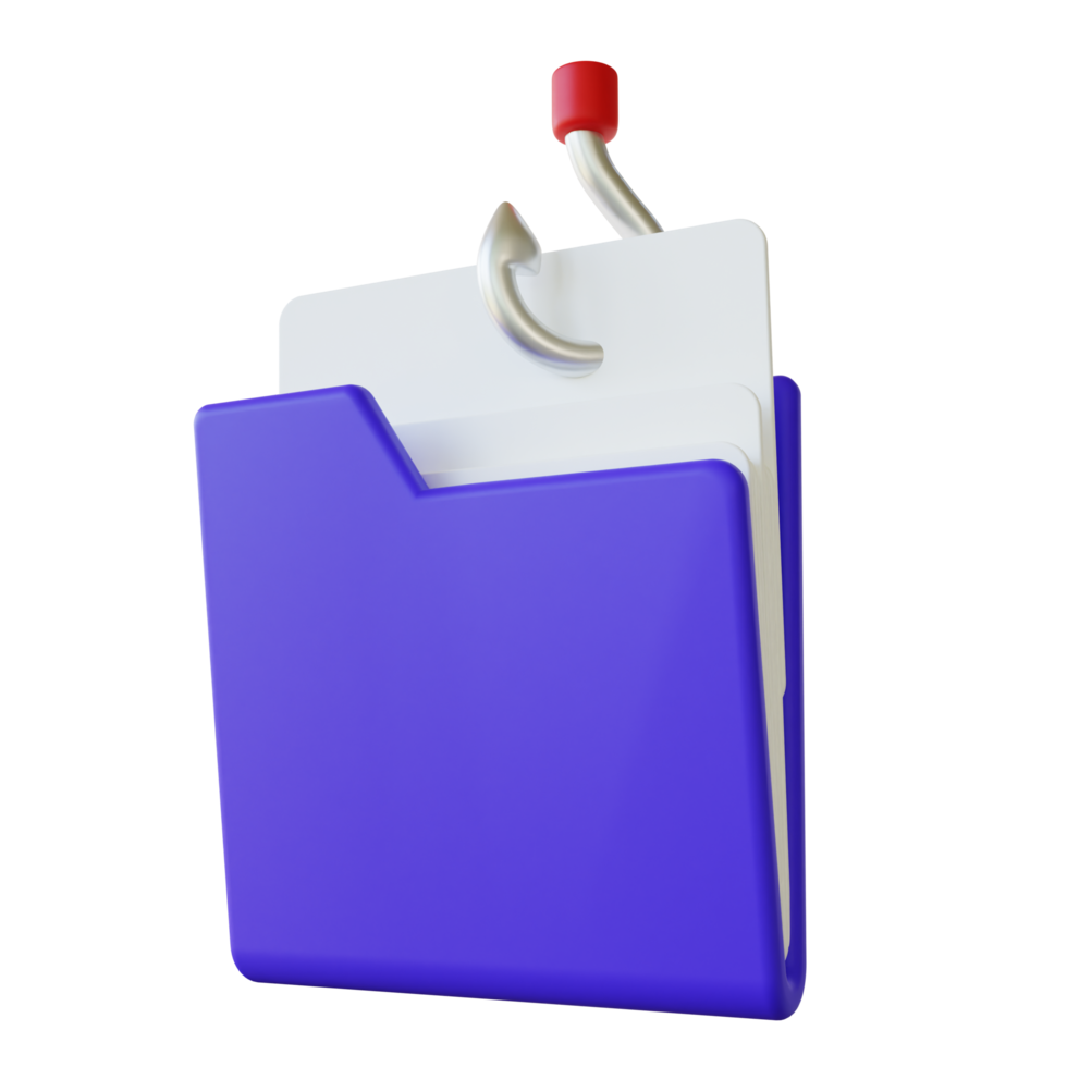 Cyber Data Phising 3D Illustration png