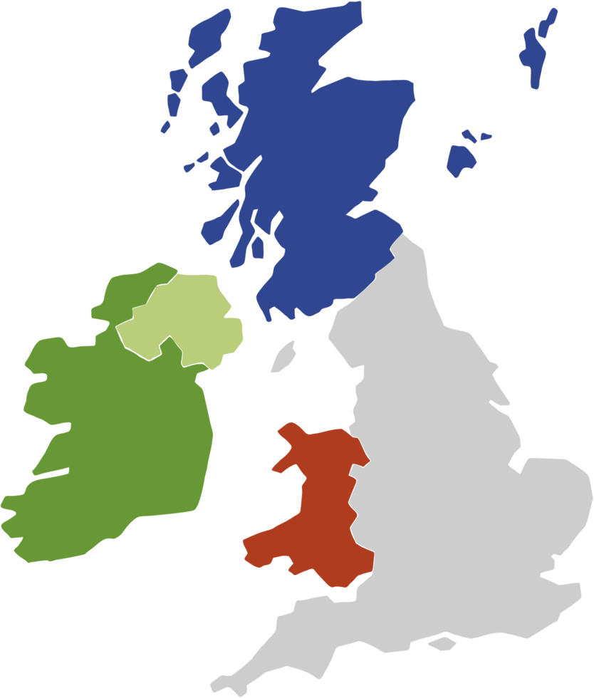 doodle freehand drawing of united kingdom map. png